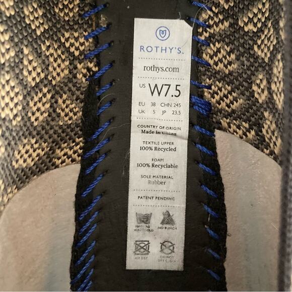 Rothy’s Retired Rounded Toe Flats in Spotted Leopard Size 7.5 - Picture 9 of 10